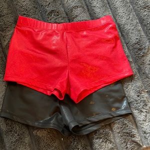 Child large cheer or gymnastics shorts